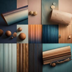 set of textures and backgrounds - obrazy, fototapety, plakaty