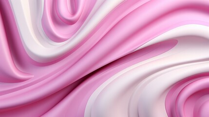 Obraz premium Swirling Hues of Pink and White Dance Together in a Mesmerizing Display of Silk Waves