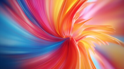 A Whirlwind of Vivid Colors Unfurling in a Dynamic Explosion of Red, Blue, and Yellow