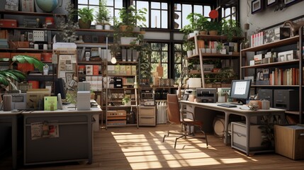 a lifelike virtual home office supply store with a range of office essentials