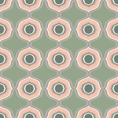 Geomertic Seamless Pattern. Vector Background for Tile, Textile, Card.  - 679336840