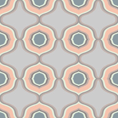 Geomertic Seamless Pattern. Vector Background for Tile, Textile, Card.  - 679336843