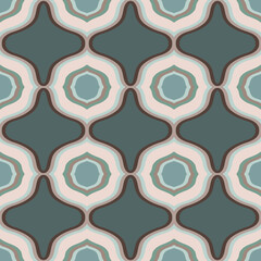 Geomertic Seamless Pattern. Vector Background for Tile, Textile, Card.  - 679336854