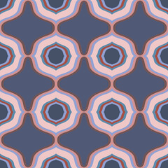 Geomertic Seamless Pattern. Vector Background for Tile, Textile, Card.  - 679336875