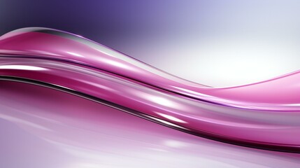 Graceful Curvature: A Subtle Symphony of Pink Hues in a Reflective Abstract Design