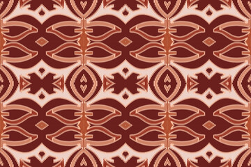 Ikat paisley embroidery on the fabric in Indonesia and other Asian countries.geometric ethnic oriental seamless pattern.Aztec style. illustration.design for texture,fabric,clothing,wrapping,carpet.