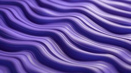 Serene Ultraviolet Silk Waves Flowing Smoothly in a Peaceful Abstract Artistic Display