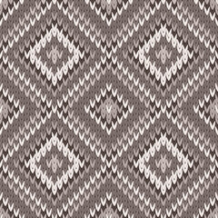 Knitted Seamless Pattern. Vector Template for Wallpaper, Textile, Packaging.	