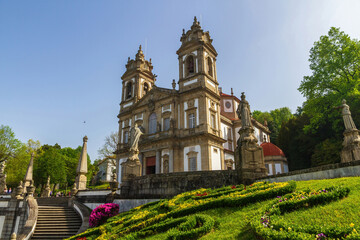 Fototapeta na wymiar Sanctuary of Bom Jesus do Monte, Braga, Portugal 