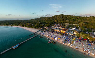 Imagem aérea da Praia de São Tomé de Paripe, localizada na cidade de Salvador, no estado da...