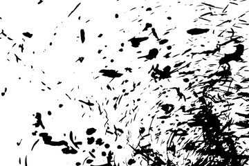 Naklejka premium Rustic grunge vector texture with grain and stains. Abstract noise background. Weathered surface. Dirty and damaged. Detailed rough backdrop. Vector graphic illustration with transparent white. EPS10.