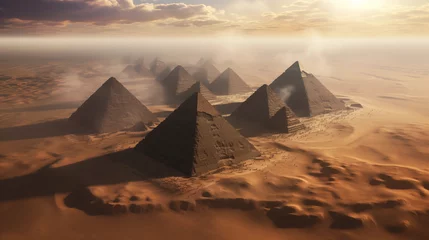 Foto op Canvas pyramids of giza, pyramids, Egypt, pyramids of egypt, Giza © Harini