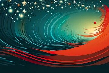 Fototapeta premium Festlicher, abstrakter, weihnachtlicher Hintergrund (Generative AI)