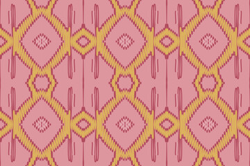 Ikat Paisley Embroidery on the Fabric in Indonesia,india and Asian countries.geometric Ethnic Oriental Seamless pattern.aztec Style. illustration.design for Texture,fabric,clothing,wrapping,carpet.