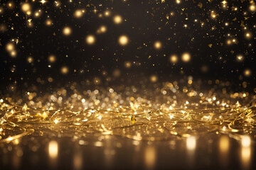 Christmas background with shining particles. Holiday concept 