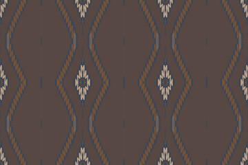 Ikat Paisley Embroidery on the Fabric in Indonesia,india and Asian countries.geometric Ethnic Oriental Seamless pattern.aztec Style. illustration.design for Texture,fabric,clothing,wrapping,carpet.