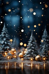 color photo of a Christmas background  AI generated illustration