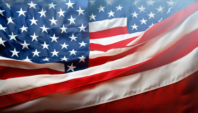 usa or american flag background with copy space