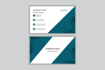 Creative, Colorful and Elegant Business Card Design Template.