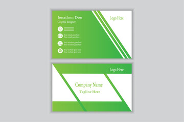 Creative, Colorful and Elegant Business Card Design Template.