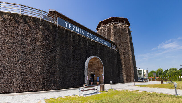 Wieliczka , Poland - July 19, 2023: Salt graduation tower at Wieliczka Salt mine near Cracow in Poland