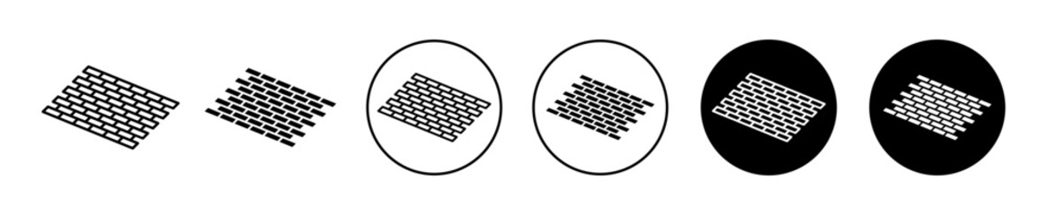Tiles vector icon illustration set