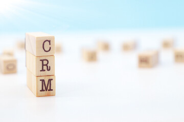 CRM Acronym Customer Relationship Management - obrazy, fototapety, plakaty