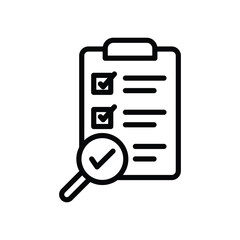 Evaluation icon isolate white background vector stock illustration