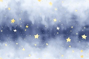 Naklejka premium Seamless pattern texture of stars background