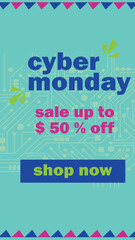 mega sale discount flyer.it is cyber monday flyer.