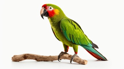 Obraz premium parrot full body on white background