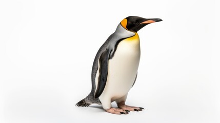 penguin full body on white background