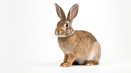 Fototapeta premium rabbit full body on white background