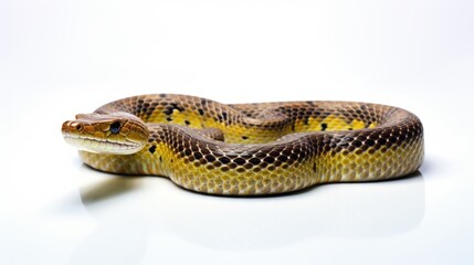 Obraz premium snake full body on white background