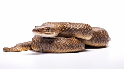 Obraz premium snake full body on white background
