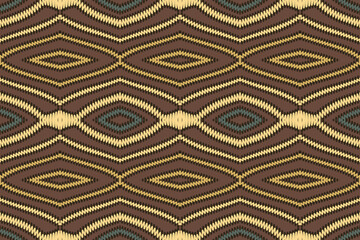 Ethnic abstract purple Seamless ikat pattern in tribal, folk embroidery, and Asia style. Aztec geometric art ornament print. Design for carpet, wallpaper, clothing, wrapping, fabric, cover.