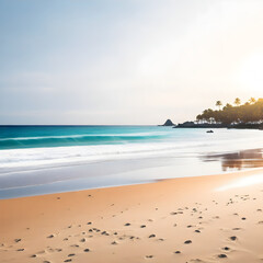 beach in the morning