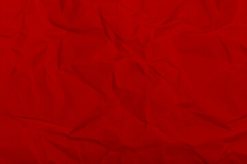 red crumpled sheet of paper, grunge texture background red crumpled paper - obrazy, fototapety, plakaty