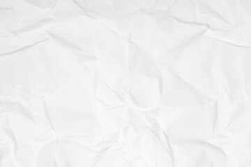 white crumpled sheet of paper, grunge texture background white crumpled paper