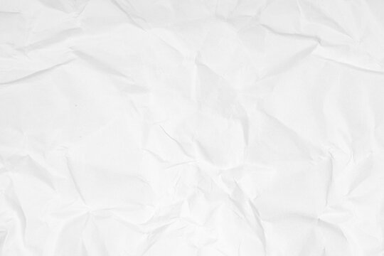 white crumpled sheet of paper, grunge texture background white crumpled paper