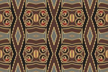 Ethnic abstract purple Seamless ikat pattern in tribal, folk embroidery, and Asia style. Aztec geometric art ornament print. Design for carpet, wallpaper, clothing, wrapping, fabric, cover.