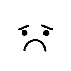 Hand drawn emotions. Face expressions happy or sad doodles or laughing faces smiling mouths crying eyes