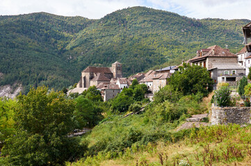 Fototapeta na wymiar Historic town of Anso. Huesca, Spain