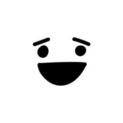 Hand drawn emotions. Face expressions happy or sad doodles or laughing faces smiling mouths crying eyes