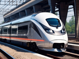 Fototapeta premium Railroad, train, public transportation