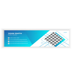 Creative email signature template design