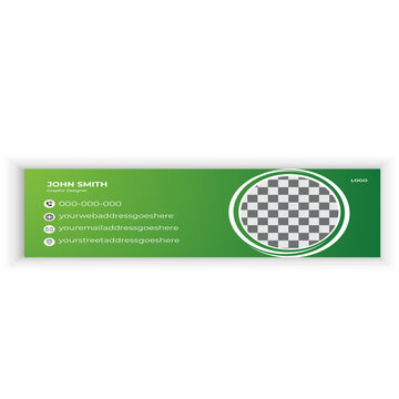 Creative email signature template design