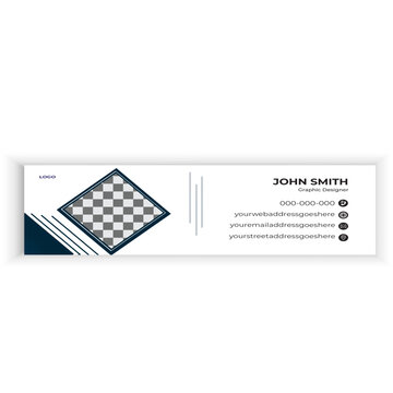 Creative email signature template design