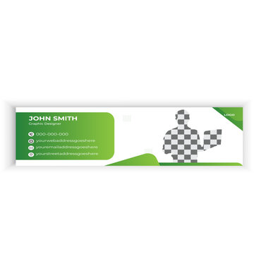 Creative email signature template design