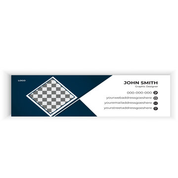 Creative email signature template design